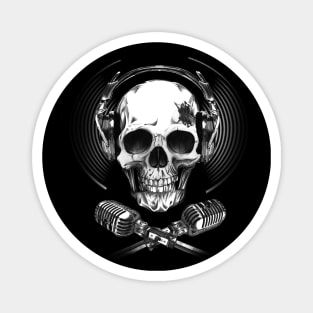 Singer Skull Magnet